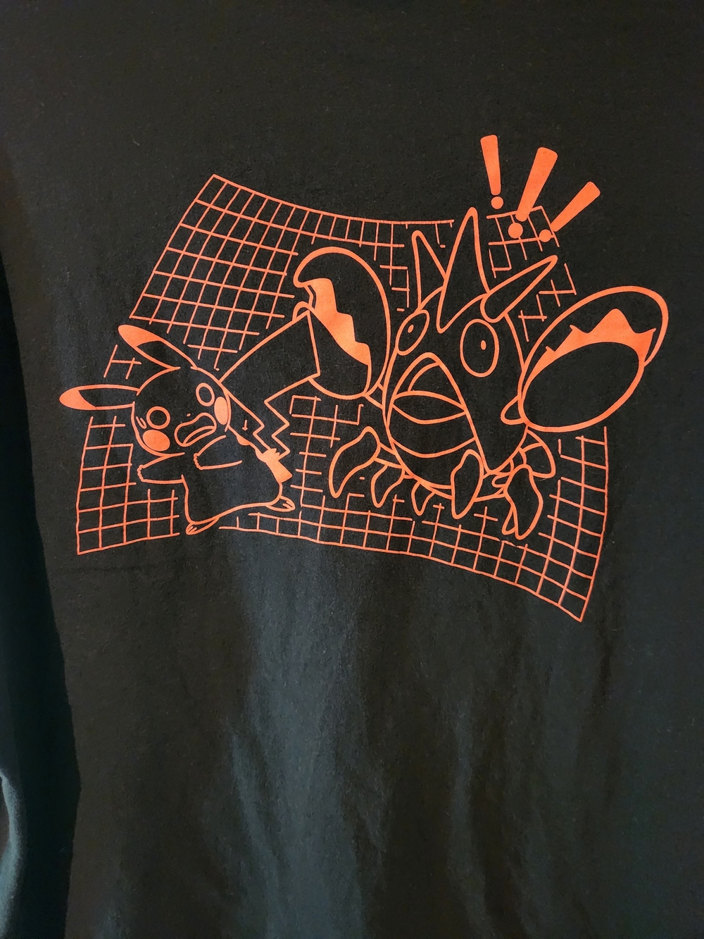 Pokémon Center Black T Shirt Pikachu & Corphis Summer Days Logo Men's XL - Picture 8 of 8